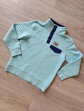 Patagonia Organic Quilt Snap-T Pullover Sweater, XS *Hole - Read Condition
